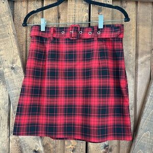 H&M plaid skirt